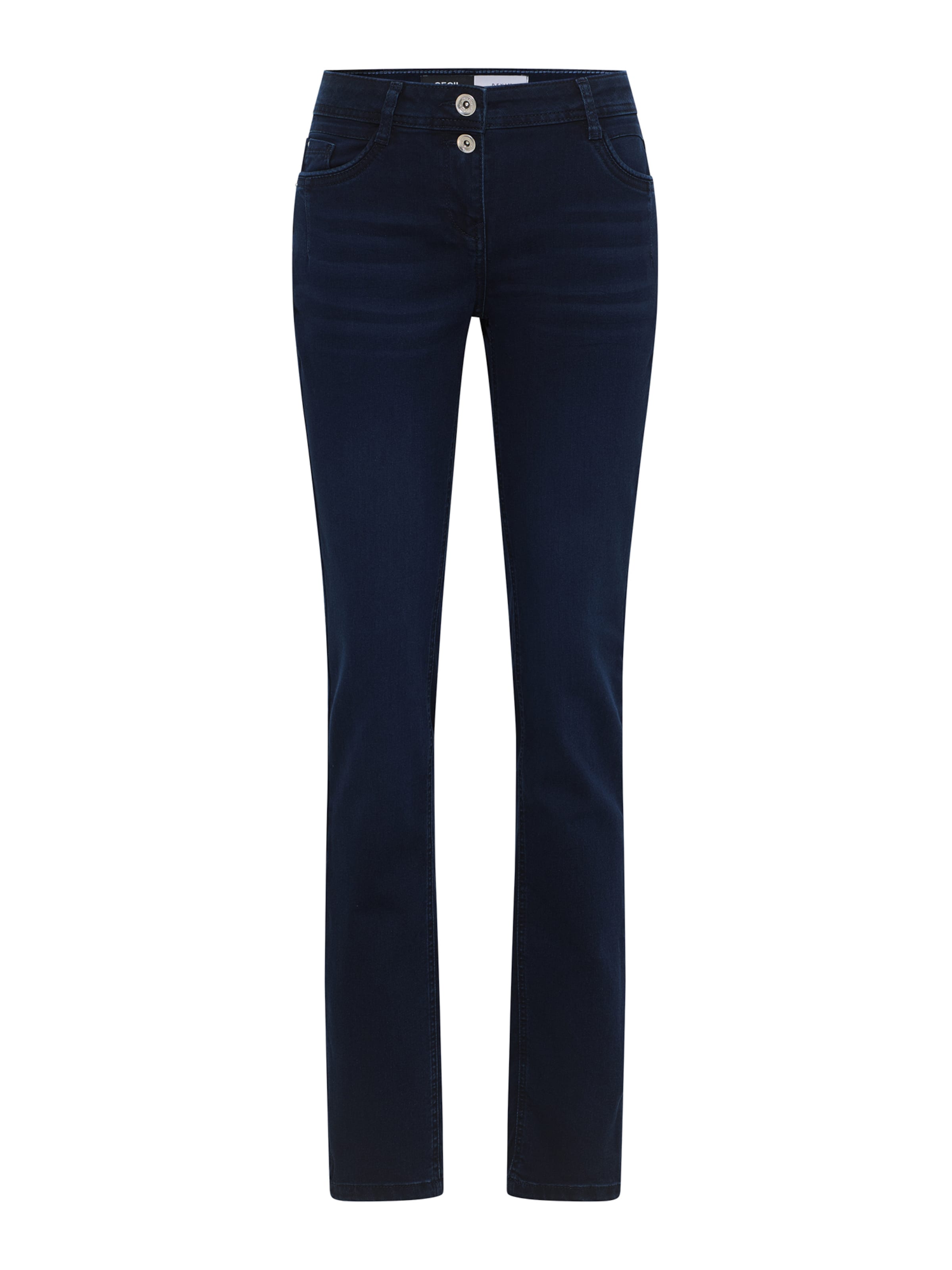 CECIL Slimfit Džíny 'Scarlett' – modrá: přední strana