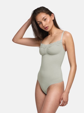 cfab (formerly creamy fabrics) Shapingbody 'Bodysuit Sculpting Shapewear mit Lace' i grön