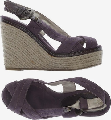 MUSTANG Sandals & High-Heeled Sandals in 37 in Purple: front