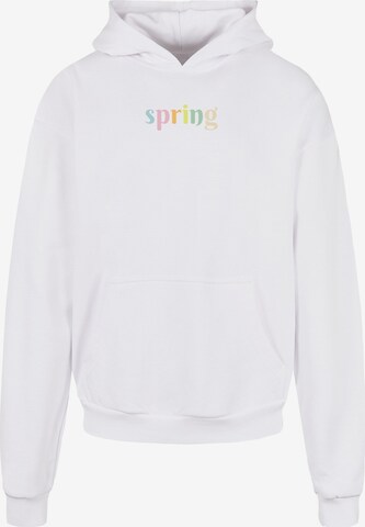 Sweat-shirt 'Spring - Spring' Merchcode en blanc : devant