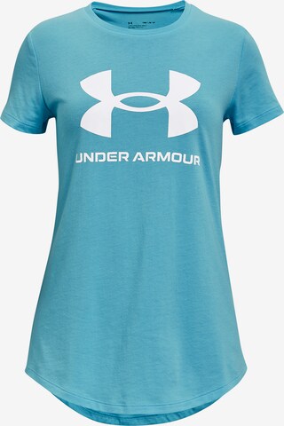 T-Shirt fonctionnel UNDER ARMOUR en bleu : devant