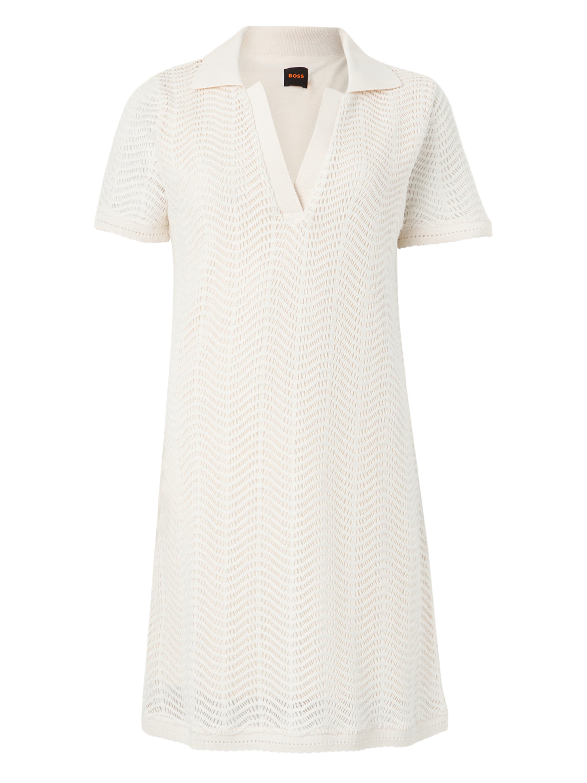 BOSS Трикотажное платье 'C_Eloa' в Белый: спереди