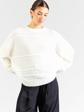 Pullover extra large 'Slookia_B' di HUGO in bianco: frontale