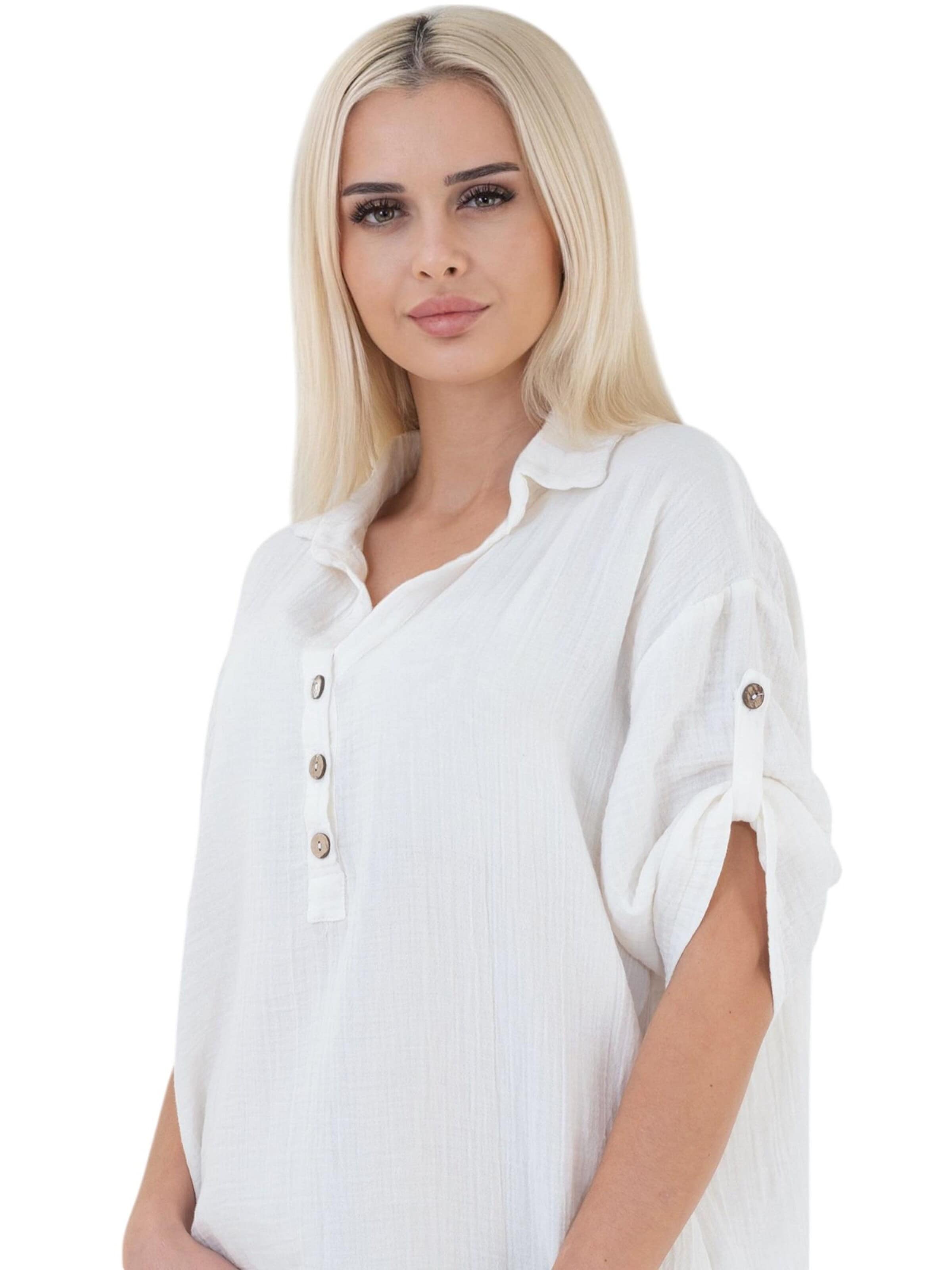 Robe-chemise 'Mira' WENOR en blanc