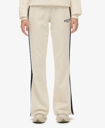 Loosefit Pantalon Superdry en blanc : devant