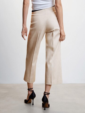 MANGO Wide leg Pleated Pants 'Tulip' in Grey