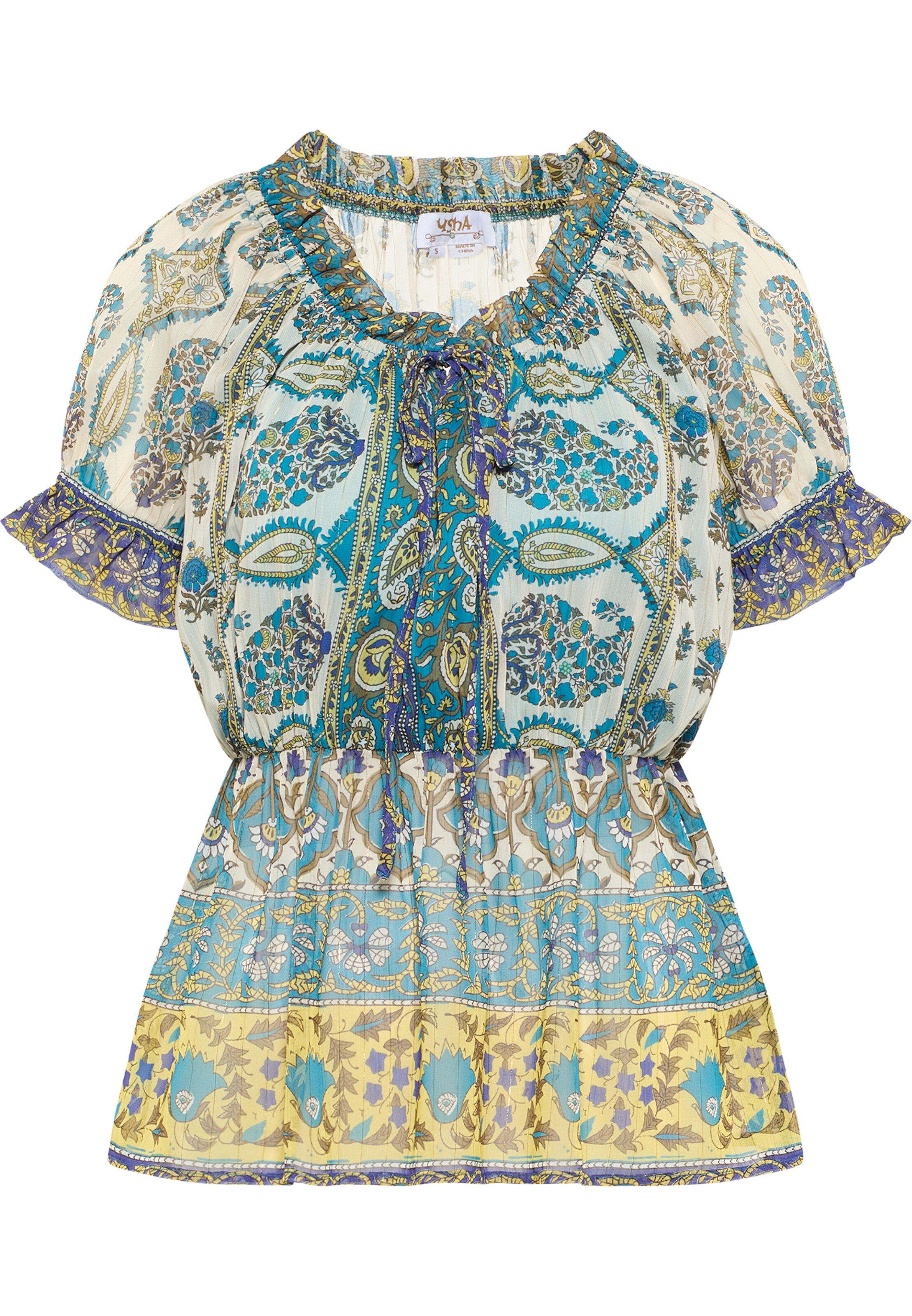 usha FESTIVAL Bluzka w kolorze niebieski: przód