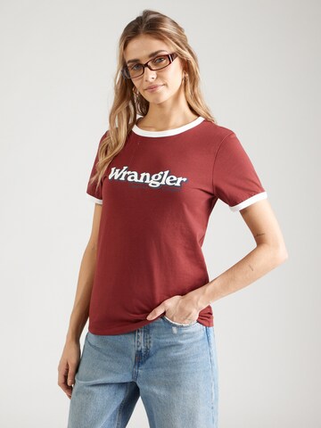 T-shirt 'RINGER' WRANGLER en rouge : devant