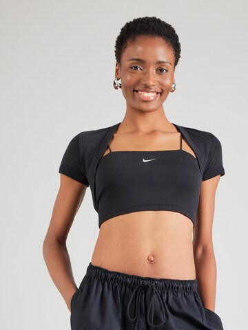 Haut Nike Sportswear en noir : devant