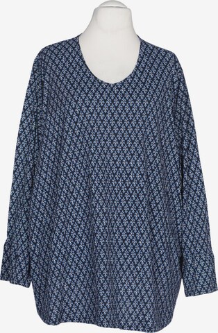 Ulla Popken Langarmshirt 9XL in Blau: Vorderseite