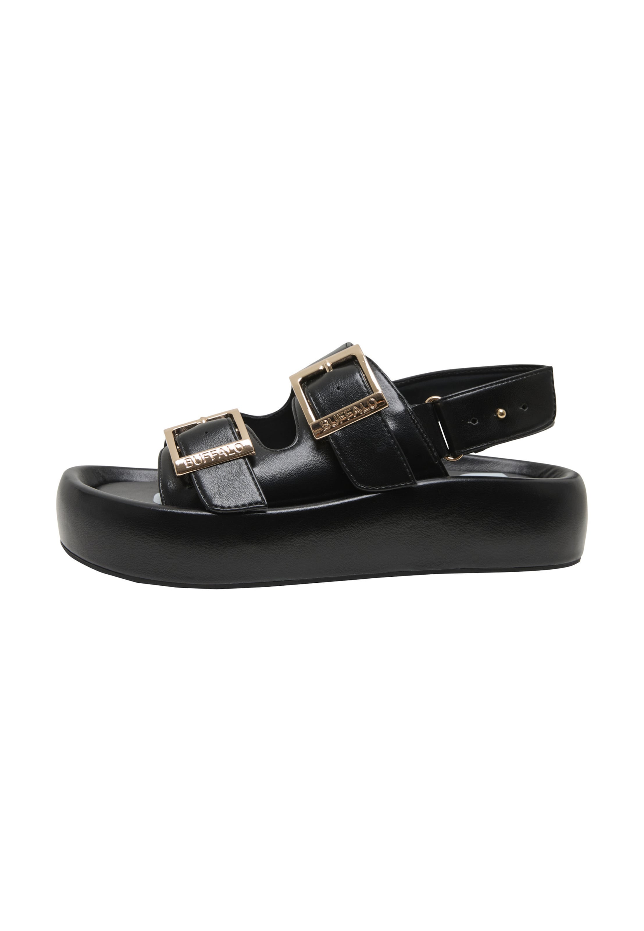 BUFFALO Pántos szandál 'Evelyn' - fekete: elől