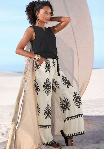 LASCANA Regular Broek in Beige