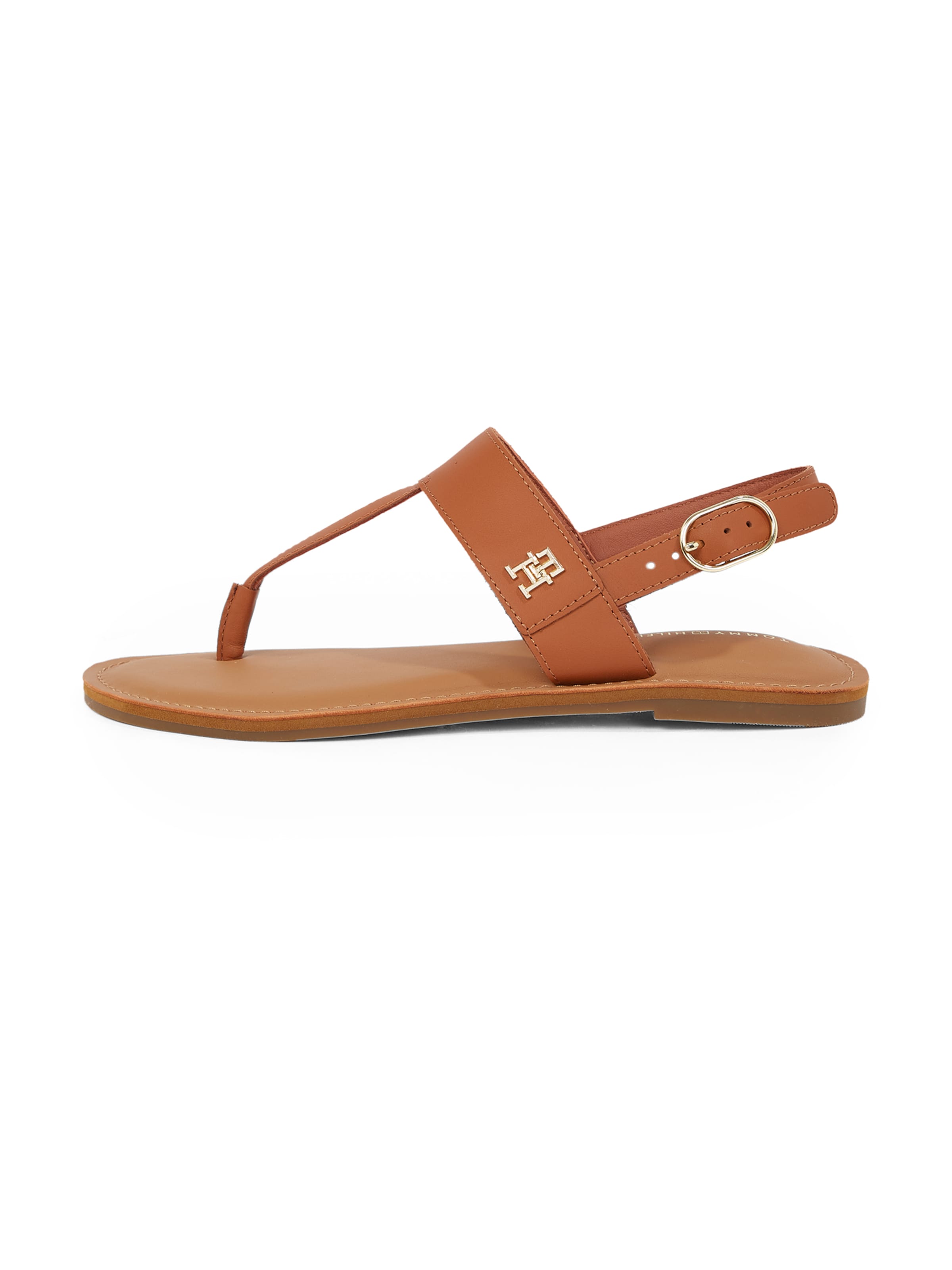 TOMMY HILFIGER T-bar sandals in Beige: front