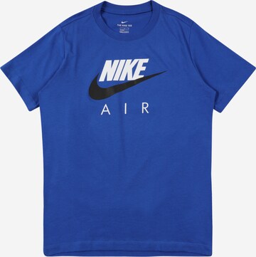 T-Shirt Nike Sportswear en bleu : devant