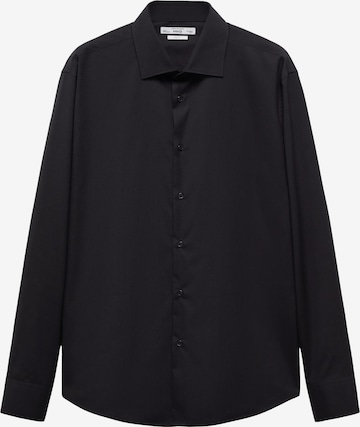 MANGO MAN Regular fit Button Up Shirt 'EMERITOL' in Black: front