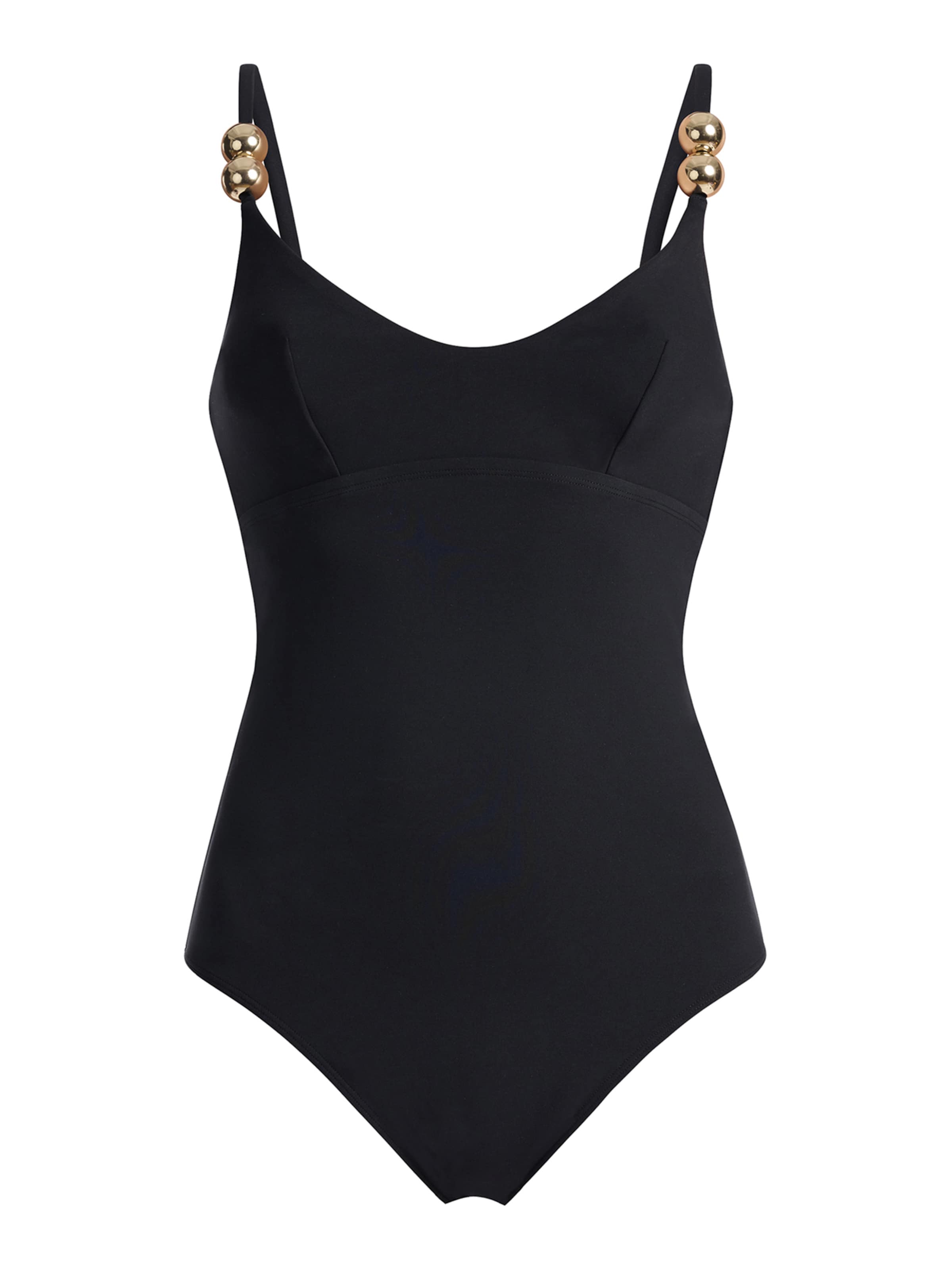 Wolford Triangle Swimsuit ' One Piece ' in Black: front