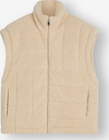 NORR Vest in Beige: front