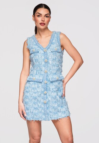 Ombre Jurk in Blauw: voorkant