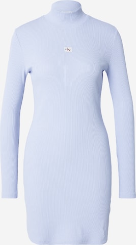 Calvin Klein Jeans - Vestido de punto en azul: frente