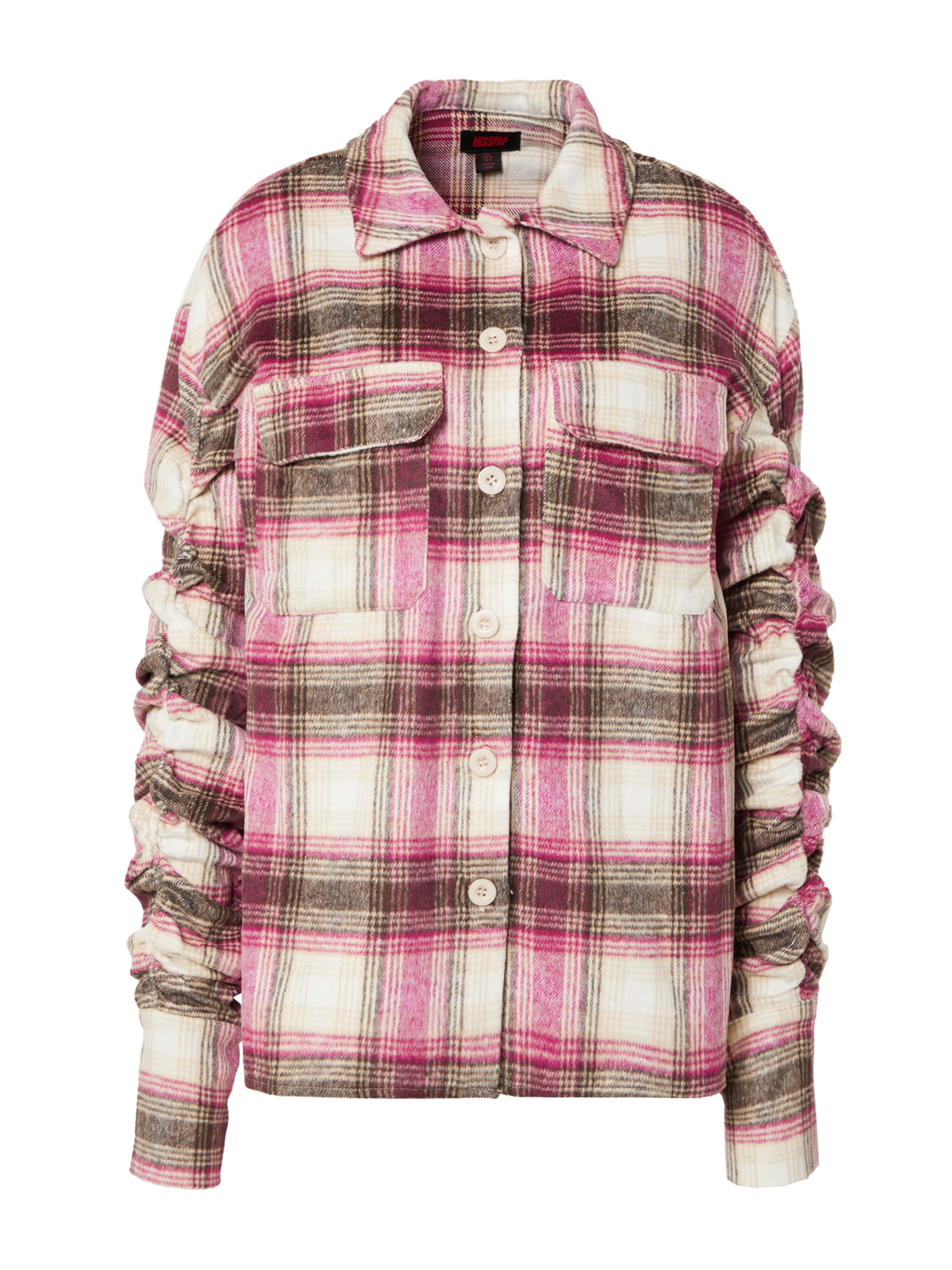 Misspap - Chaqueta de entretiempo en rosa: frente