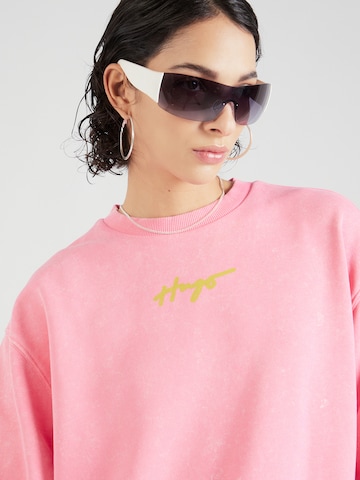 HUGO Red Sweatshirt 'Deroxina' i rosa