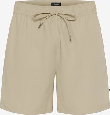 Shorts de bain Matinique en beige : devant