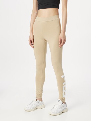 FILA Skinny Hose 'BAEK' in Beige: predná strana