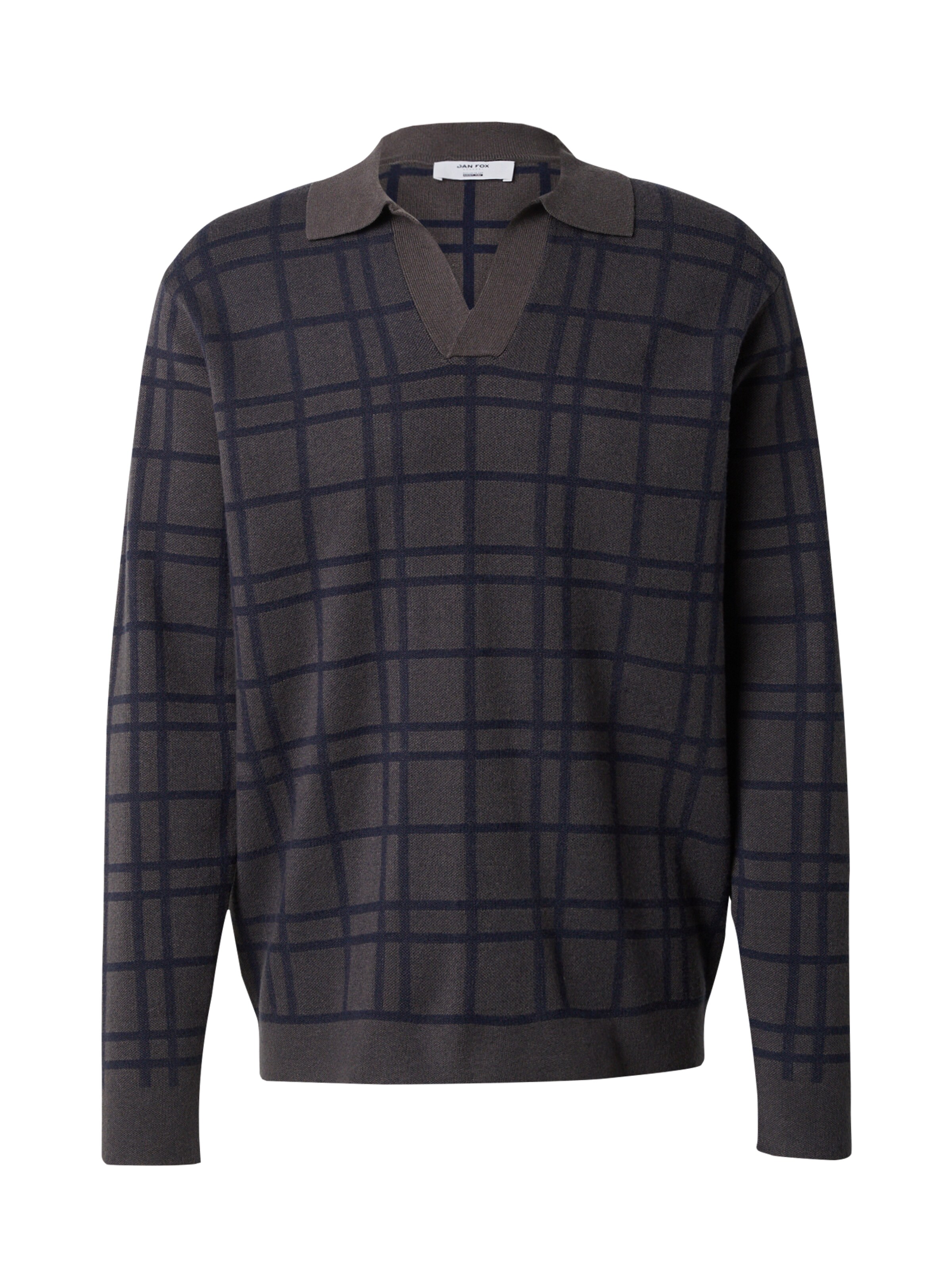 DAN FOX APPAREL Pulóver 'Johannes' - szürke: elől