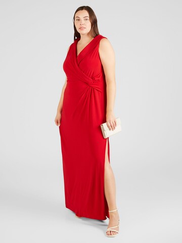 Lauren Ralph Lauren Plus Evening Dress 'LEONIDAS' in Red