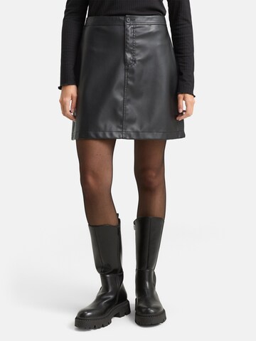 TOM TAILOR DENIM Skirt in Black: front