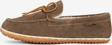 Mocassino 'Taft' di Minnetonka in marrone: frontale