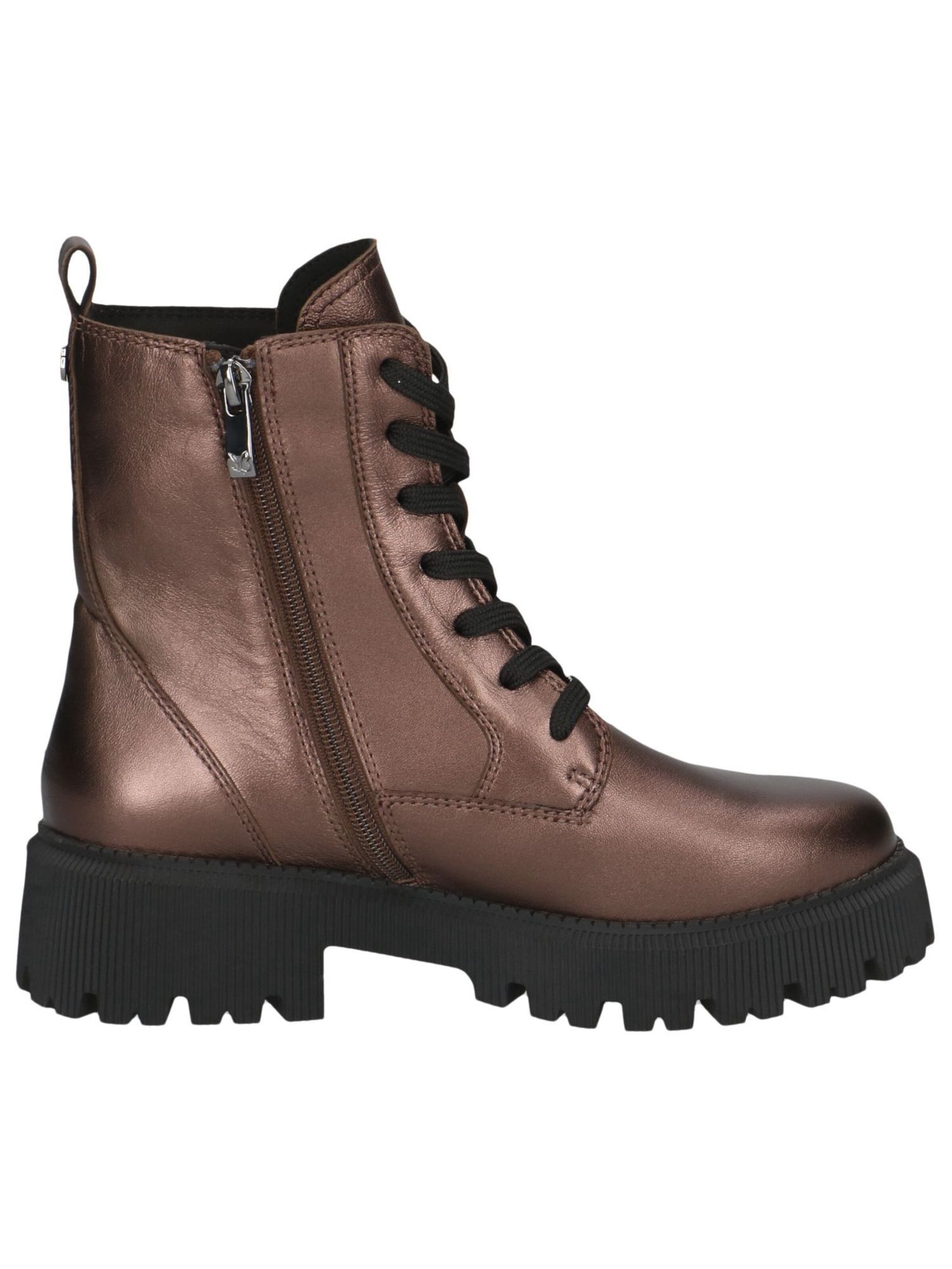 CAPRICE Schnürstiefelette 'Dilara' in Braun