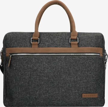 bugatti Document Bag in Grey: front