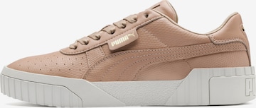 PUMA Sneakers 'Cali Emboss' in Brown: front
