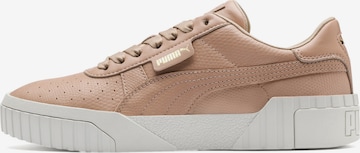 PUMA Низкие кроссовки 'Cali Emboss' в Коричневый: спереди