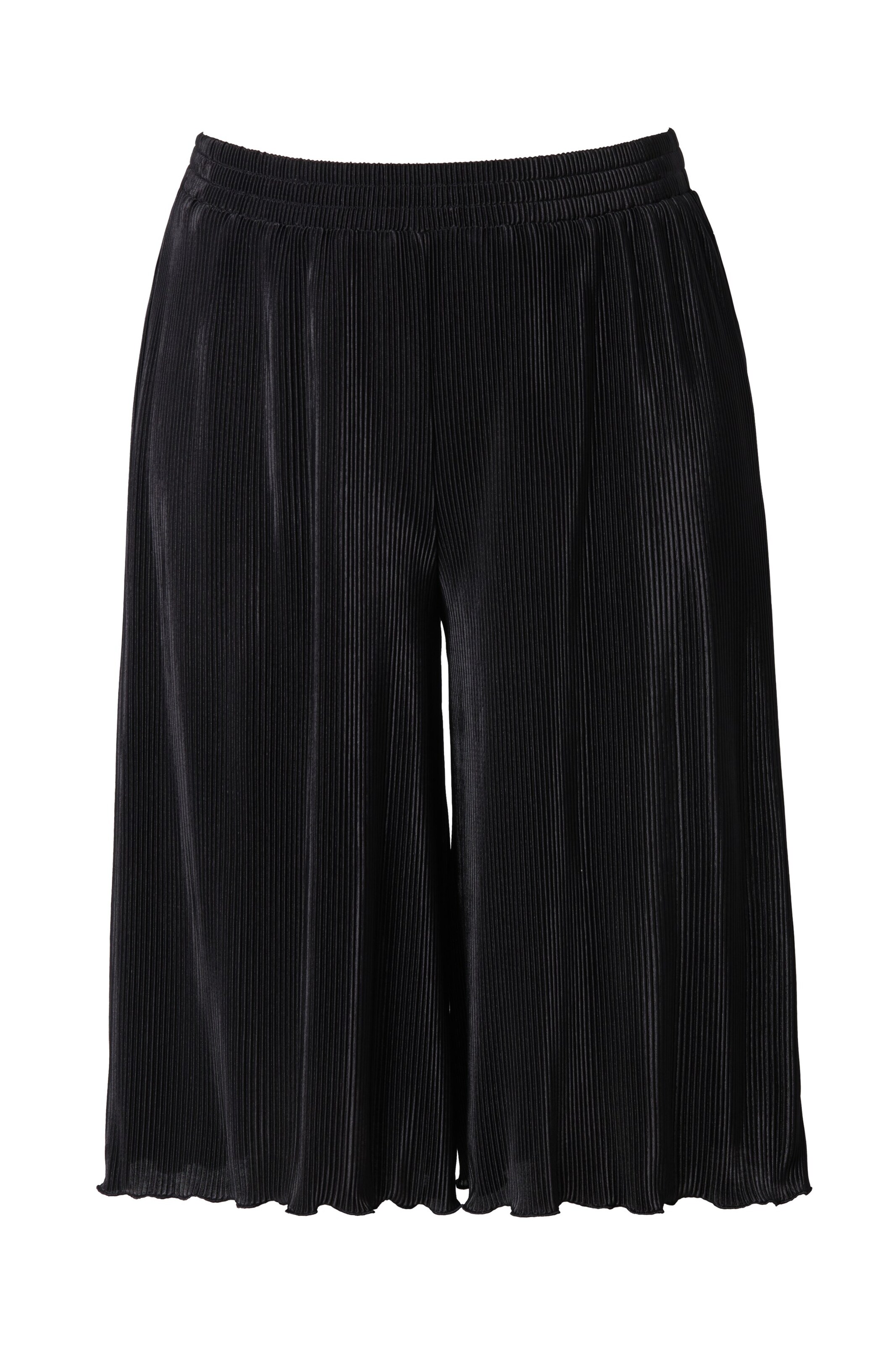 MIAMODA Wide leg Broek in Zwart: voorkant