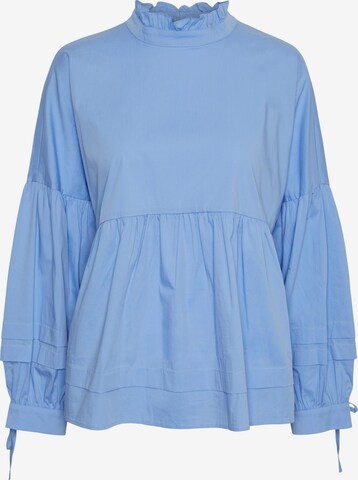 PIECES Blouse 'Dula' in Blauw: voorkant