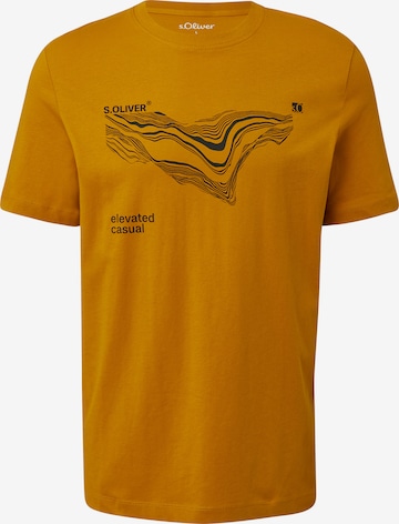 s.Oliver Μπλουζάκι σε κίτρινο: μπροστά