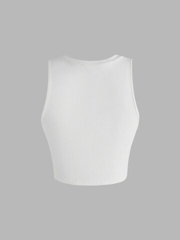 Haut Hiccup en blanc