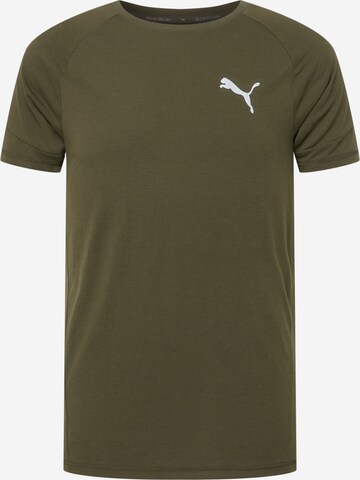 PUMA Functioneel shirt in Groen: voorkant