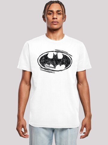 T-Shirt 'Batman' F4NT4STIC en blanc : devant