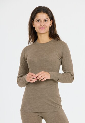 Whistler Functioneel shirt in Bruin: voorkant