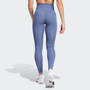 ADIDAS PERFORMANCE Skinny Sportovní kalhoty 'Optime Full-length' – modrá