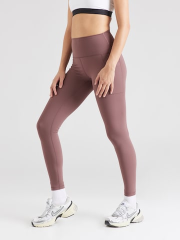 new balance Skinny Workout Pants 'Essentials' in Brown: front