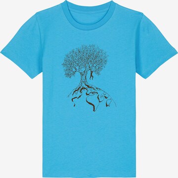 T-Shirt 'Kids Unisex Hanging On' Life-Tree en bleu : devant