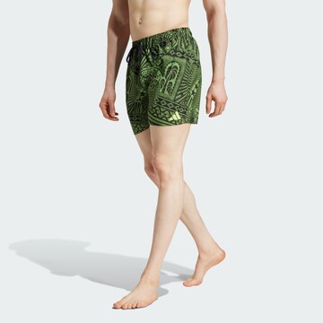 ADIDAS SPORTSWEAR Sportbadeshorts 'Addas x Farm Rio' in Grün: Vorderseite