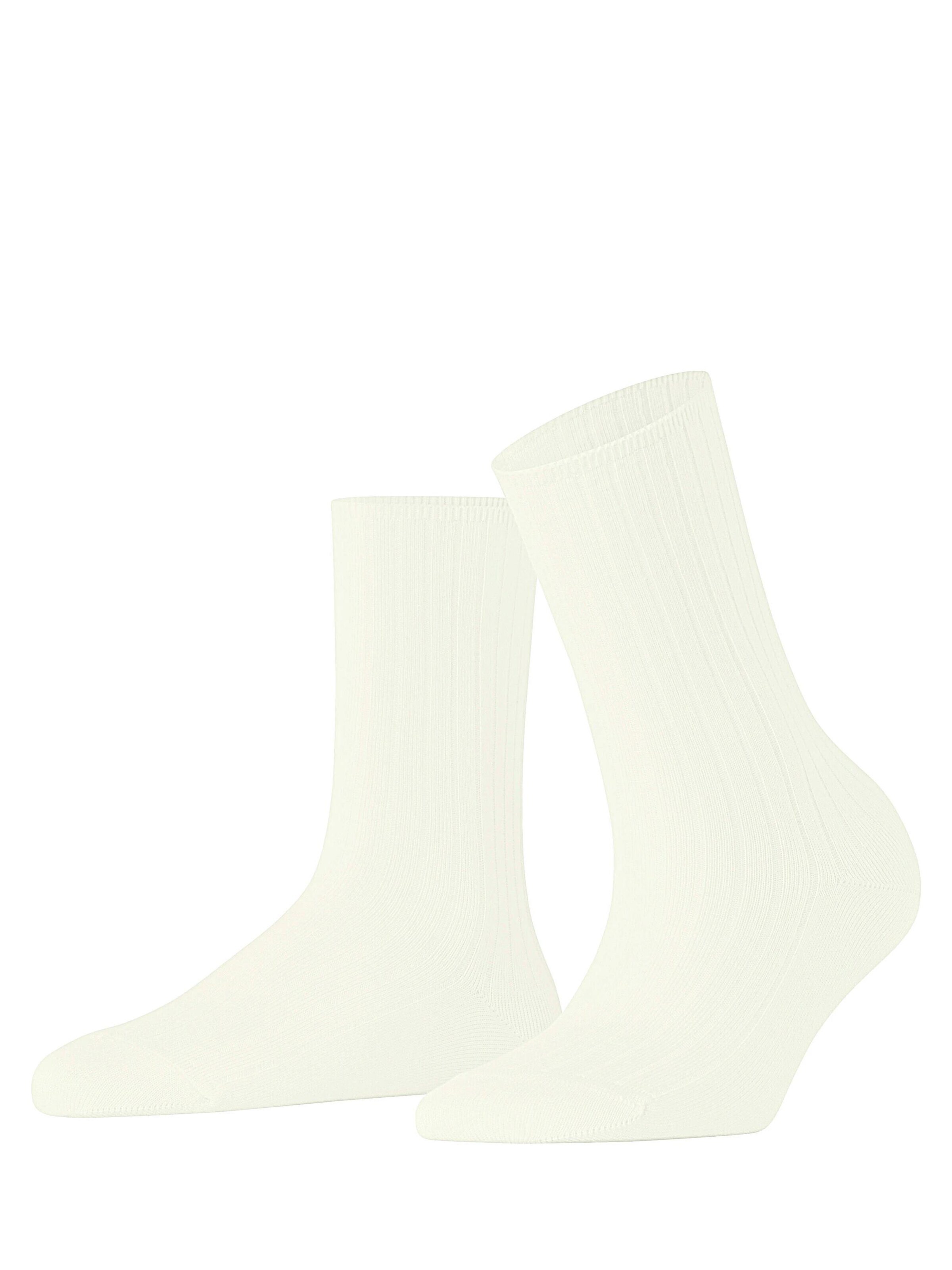 FALKE Socken 'Cotton Rib'‌‌ in Weiß: Vorderseite