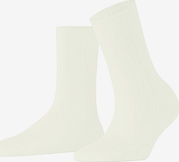 FALKE Socken 'Cotton Rib' in Weiß: Vorderseite