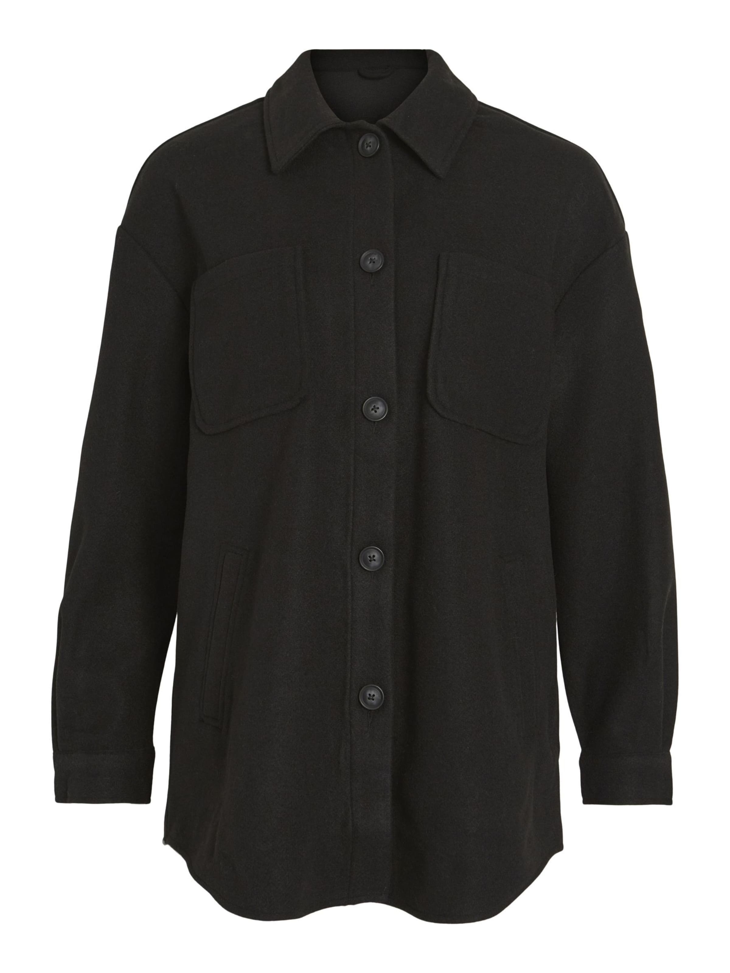 juoda VILA Demisezoninė striukė 'VIKimmi': priekis