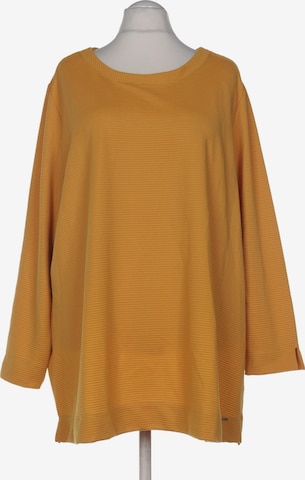 SAMOON Sweatshirt & Zip-Up Hoodie in 7XL in Yellow: front